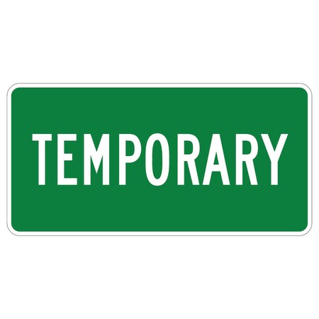 Sign Solutions Usa 12 in Height, 24 in Width, Aluminum, Horizontal Rectangle DUS08HWT2412M4-7GW